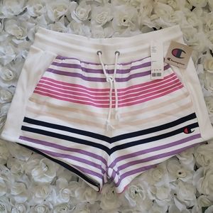 Champion Large BNWT UO Exclusive Stripe Shorts
